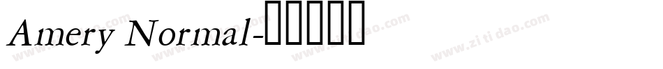 Amery Normal字体转换